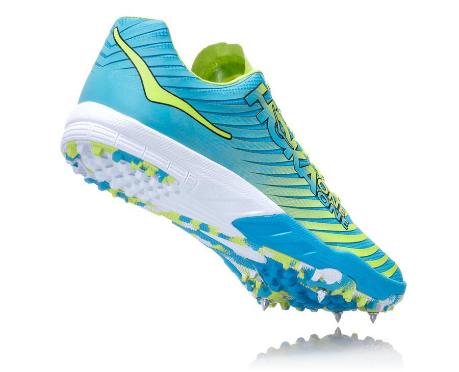 Spikes Atletismo Hoka One One Hombre Azules/Verdes - Evo Xc - KNWU14520